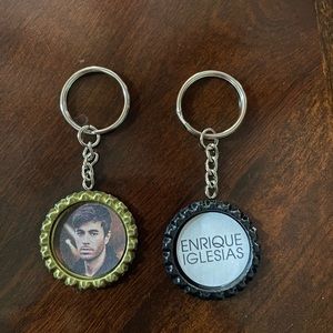 Enrique Iglesias Bottle Cap Keychains